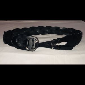 Lauren Ralph Lauren Black Braided Belt